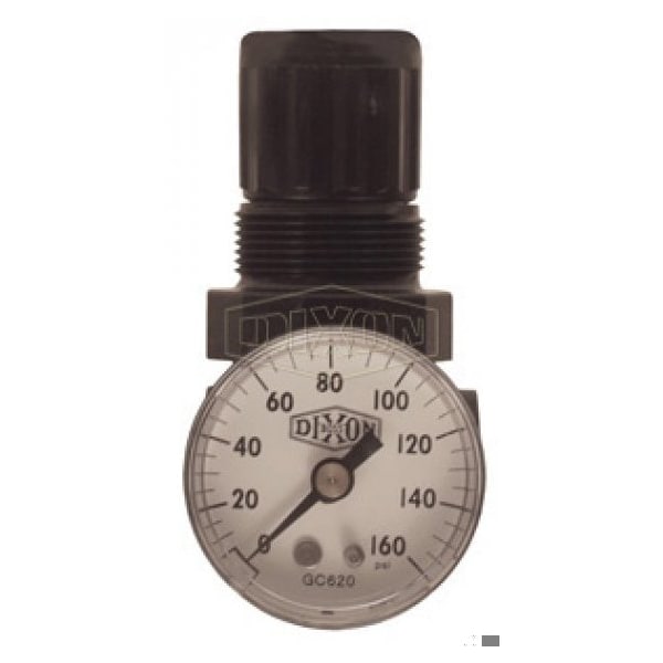 Norgren by 1 Series Relieving General Purpose Miniature Regulator with GC620 Gauge, 14 SCFM Flow Rat